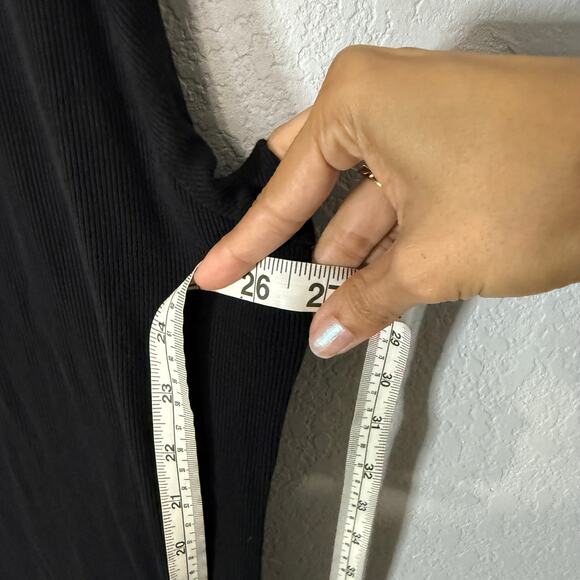 Cozy Earth Bamboo Stretch-Knit Sleep Dress Black Size Large - Picture 7 of 7